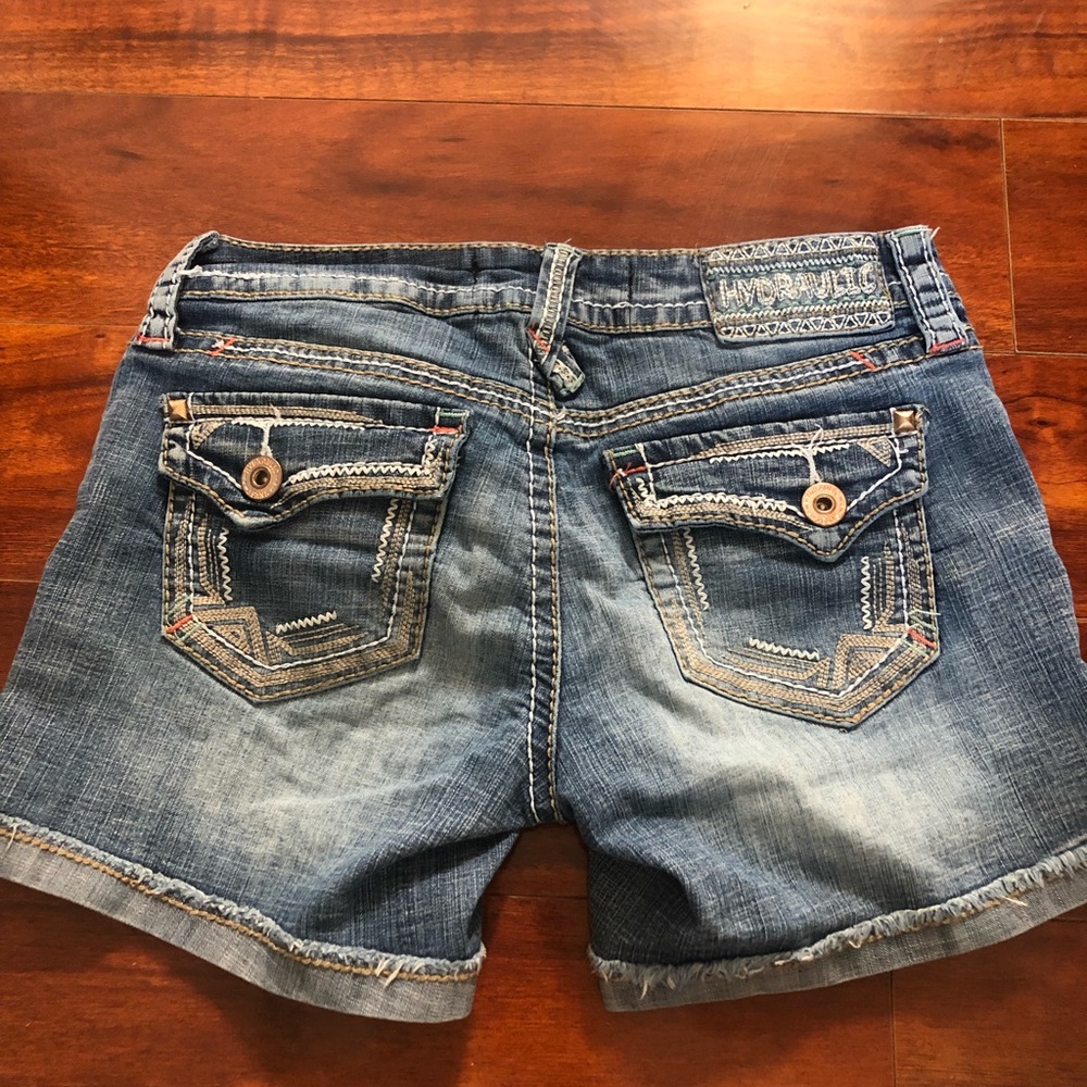 Hydraulic Gramercy Denim Short Western Design Size 4 - Picture 4 of 4